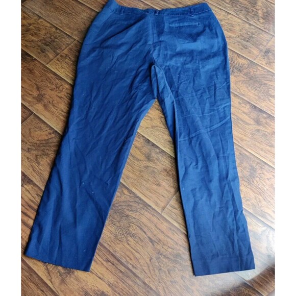 Dana Buchman Navy Blue Dress Pants Work Uniform Slacks Womens Sz 16 Straight Leg - Picture 3 of 10